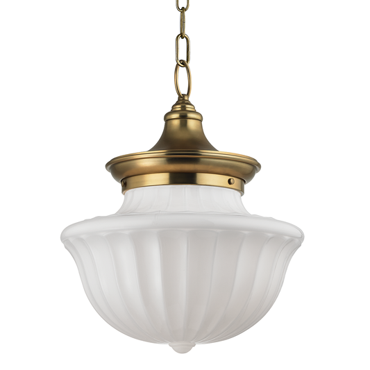 Dutchess Pendant - 2-Light - Aged Brass by Hudson Valley Lighting