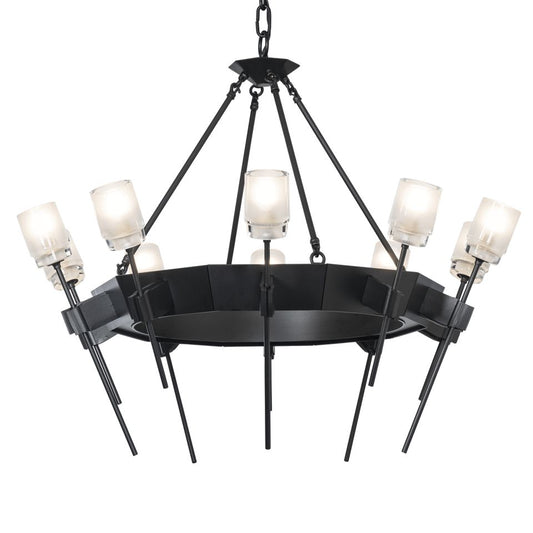 Echo 10-Light Circular Chandelier - Black by Hubbardton Forge