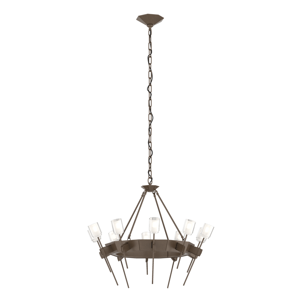 Echo 10-Light Circular Chandelier - Bronze by Hubbardton Forge