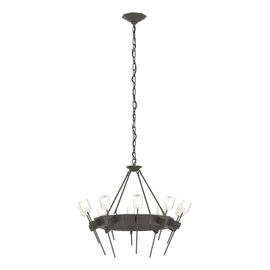 Echo 10-Light Circular Chandelier - Dark Smoke by Hubbardton Forge