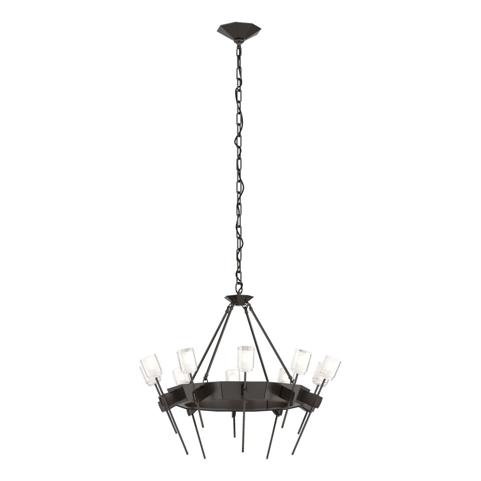 Echo 10-Light Circular Chandelier - Oil Rubbed Bronze by Hubbardton Forge