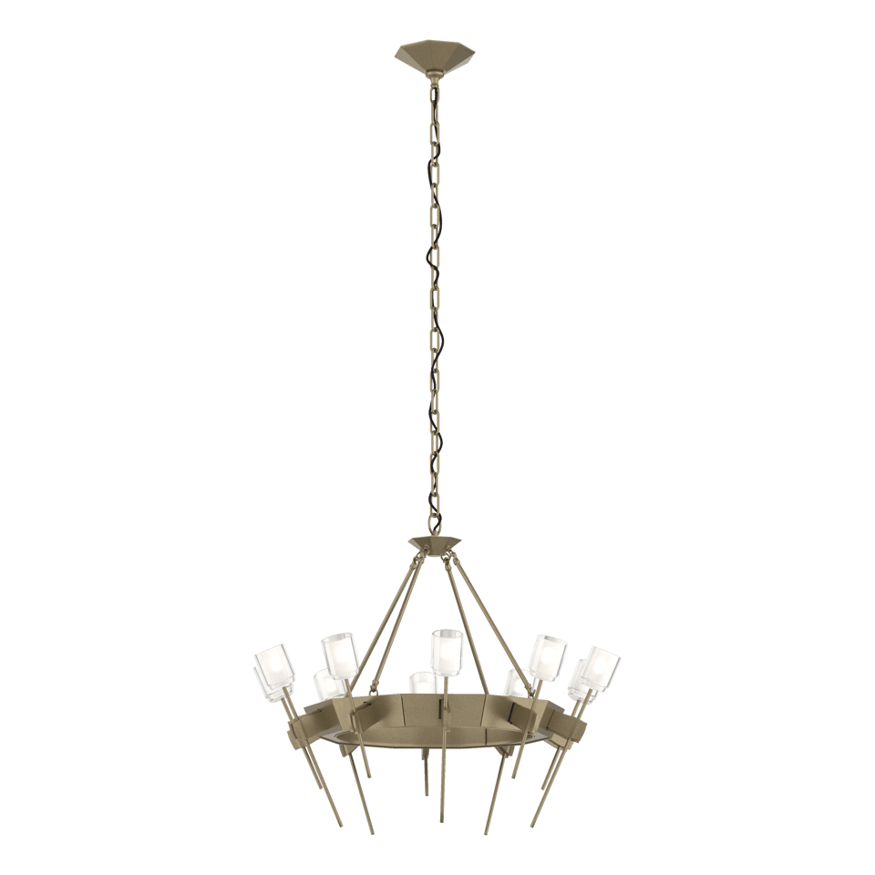Echo 10-Light Circular Chandelier - Soft Gold by Hubbardton Forge
