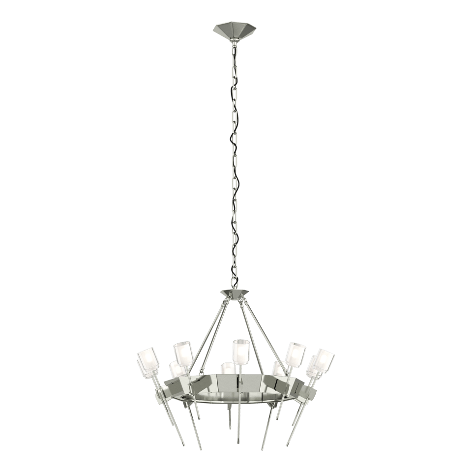 Echo 10-Light Circular Chandelier - Sterling by Hubbardton Forge