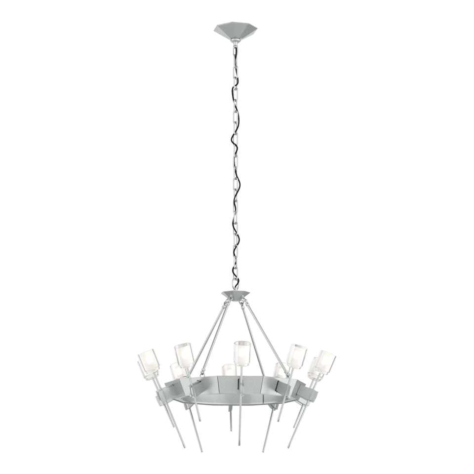 Echo 10-Light Circular Chandelier - Vintage Platinum by Hubbardton Forge