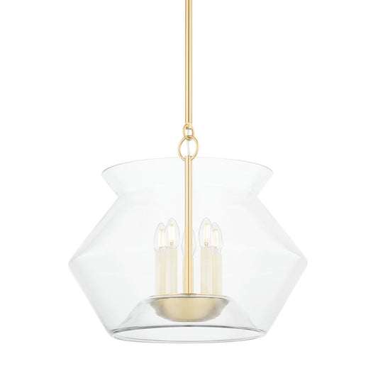 Edmonton Large Lantern - Aged Brass by Hudson Valley Lighting