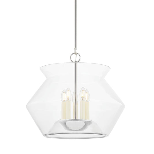 Edmonton Large Lantern - Polished Nickel by Hudson Valley Lighting