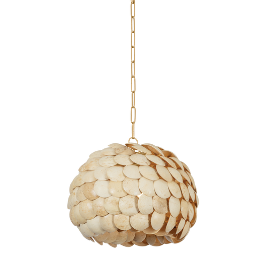 Edric Pendant - 1-Light - Vintage Gold Leaf - Troy Lighting F2221-VGL