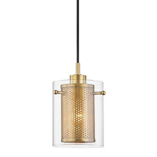 Elanor Pendant - 1-Light - Aged Brass - Mitzi H323701-AGB