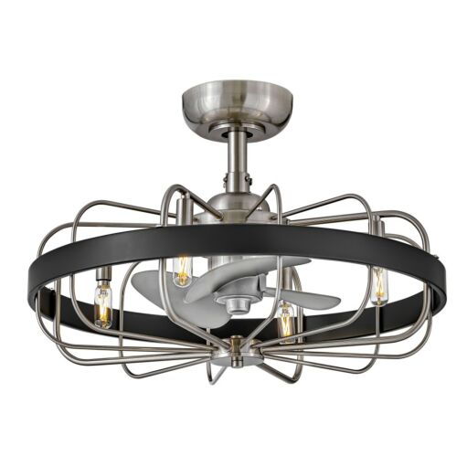 Eli 22" LED Fandelier - Brushed Nickel with Matte Black Accents by Hinkley Lighting