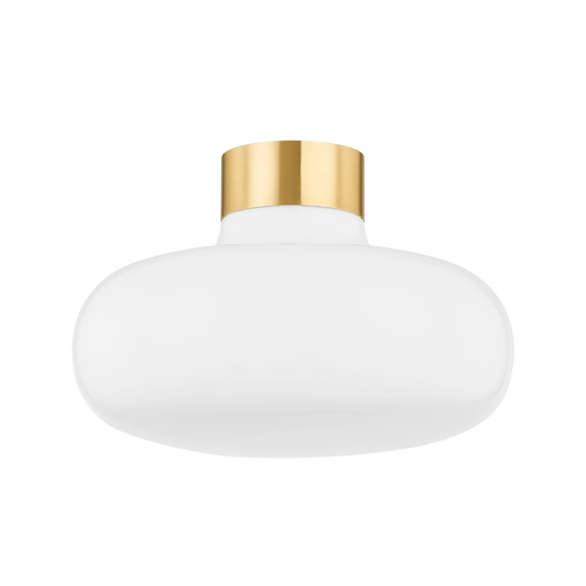Eliana Flush Mount - 1-Light - Aged Brass - Mitzi H785501-AGB
