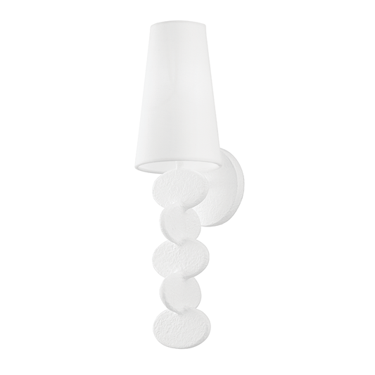 Ellios Wall Sconce - 1-Light - Gesso White - Troy Lighting B3501-GSW