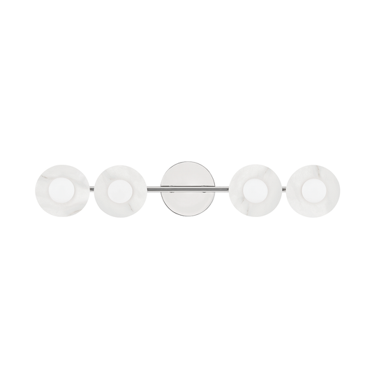 Elmont Vanity Light - 4-Light - Polished Nickel by Hudson Valley Lighting