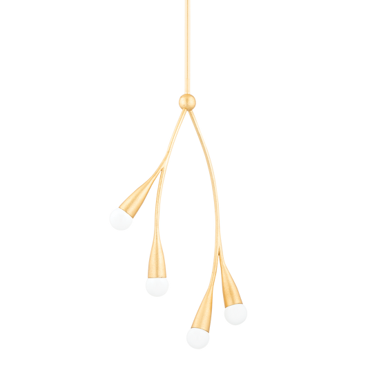 Elsa Pendant - 4-Light - Gold Leaf - Mitzi H689704-GL