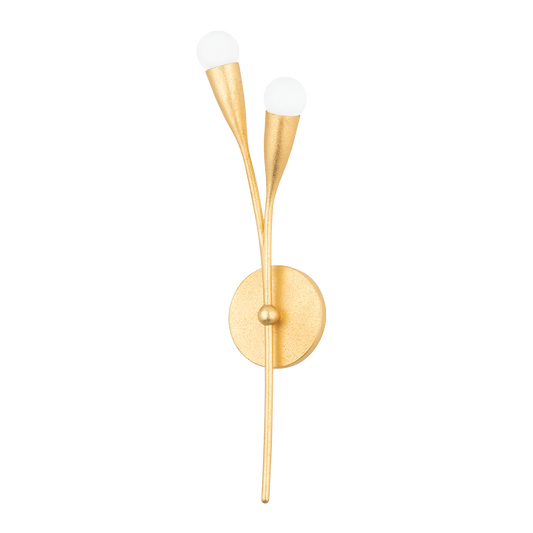 Elsa Wall Sconce - 2-Light - Gold Leaf - Mitzi H689102-GL