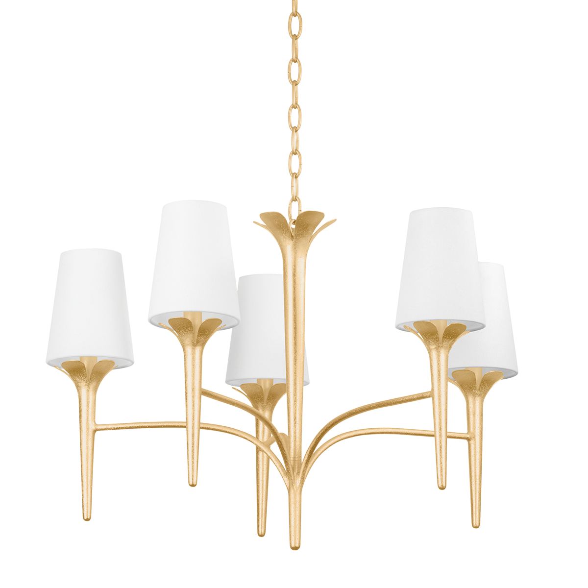 Emily Chandelier - 5-Light - Gold Leaf - Mitzi H733805-GL