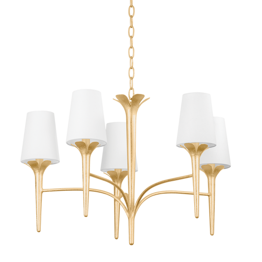 Emily Chandelier - 5-Light - Gold Leaf - Mitzi H733805-GL