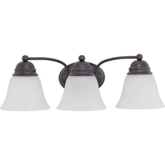 Empire - 3 Light 21" Vanity with Frosted White Glass - Color retail packaging - Satco 60-6087