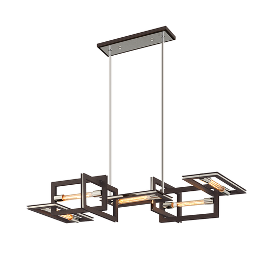 Enigma Linear - 5-Light - Textured Bronze - Troy Lighting F6185-TBZ/SS
