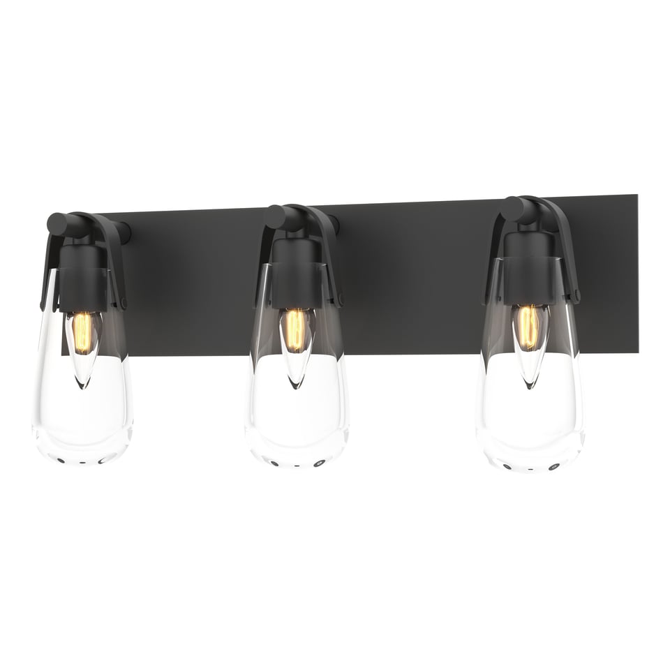 Eos 3-Light Bath Sconce - Black by Hubbardton Forge