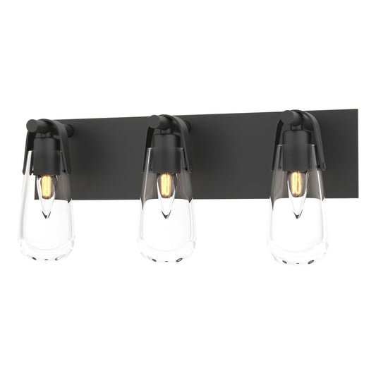 Eos 3-Light Bath Sconce - Black by Hubbardton Forge