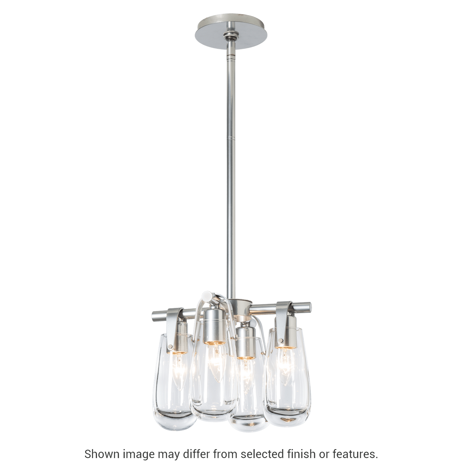 Eos Semi-Flush Pendant - White by Hubbardton Forge