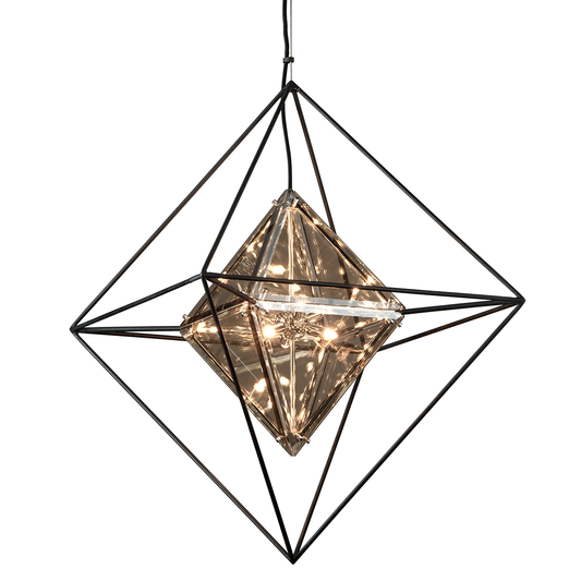 Epic Chandelier - 6-Light - Textured Iron - Troy Lighting F5326-TRN