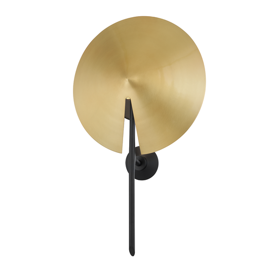 Equilibrium Wall Sconce - Aged Brass/Black by Hudson Valley Lighting