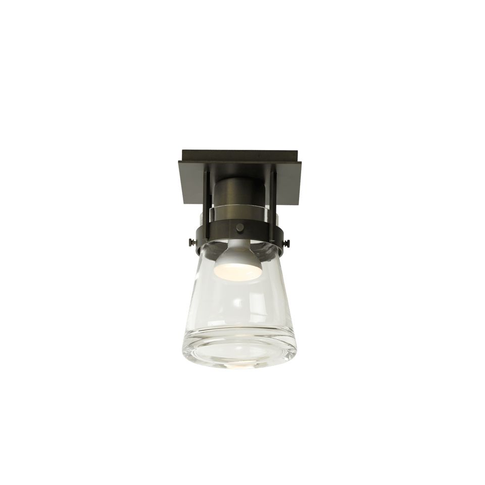 Erlenmeyer 1-Light Semi-Flush - Dark Smoke by Hubbardton Forge