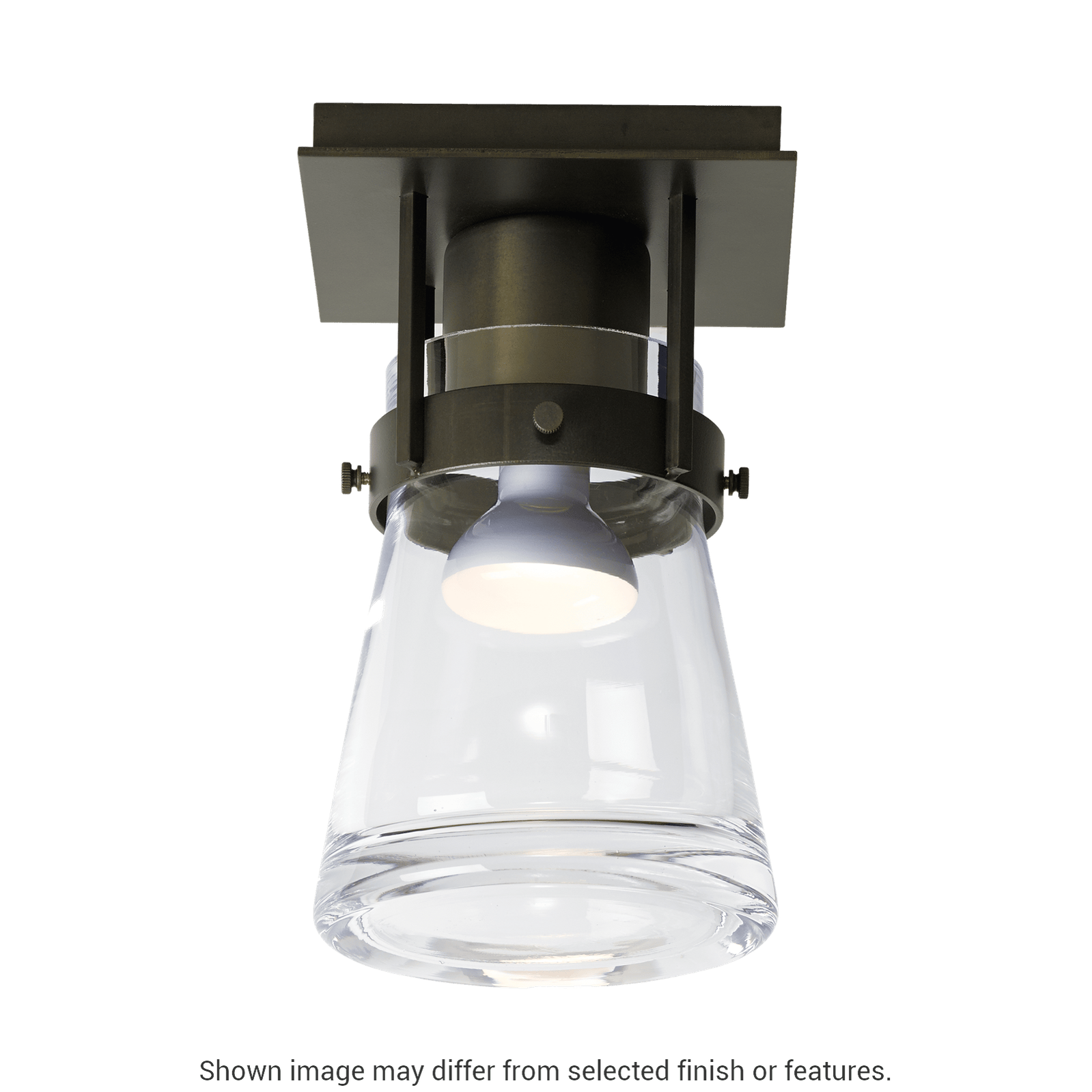 Erlenmeyer 1-Light Semi-Flush - White by Hubbardton Forge