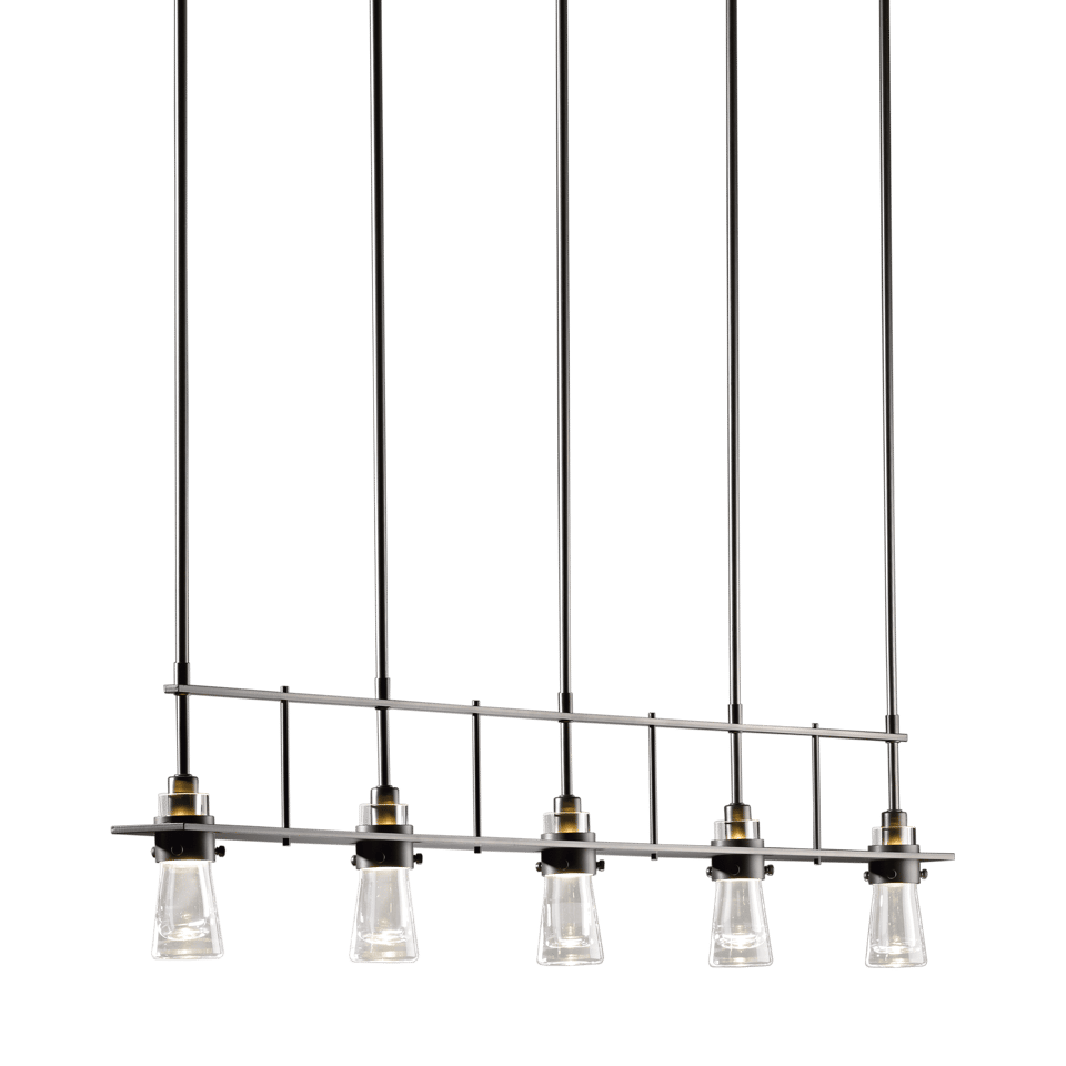 Erlenmeyer 5-Light Pendant - Dark Smoke by Hubbardton Forge