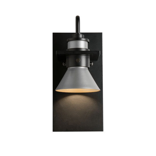 Erlenmeyer Dark Sky Friendly Outdoor Sconce - Coastal Black - Coastal Burnished Steel Accent by Hubbardton Forge
