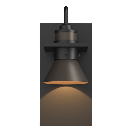 Erlenmeyer Dark Sky Friendly Outdoor Sconce - Coastal Black - Coastal Dark Smoke Accent by Hubbardton Forge