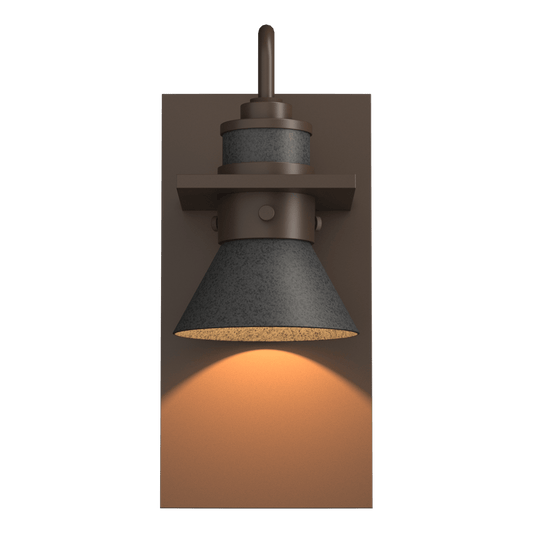 Erlenmeyer Dark Sky Friendly Outdoor Sconce - Coastal Bronze - Natural Iron Accent by Hubbardton Forge