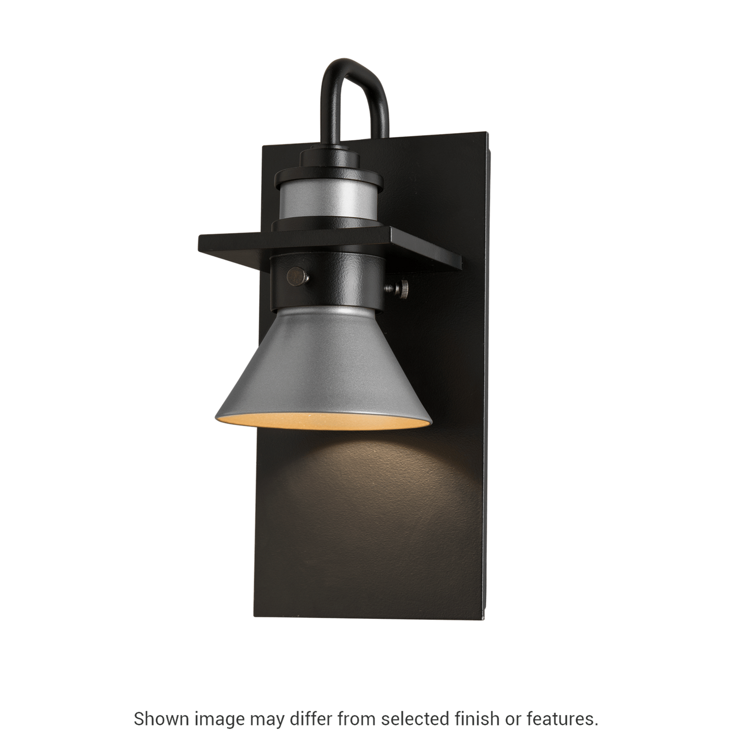 Erlenmeyer Dark Sky Friendly Outdoor Sconce - Coastal Burnished Steel - Oil Rubbed Bronze Accent by Hubbardton Forge