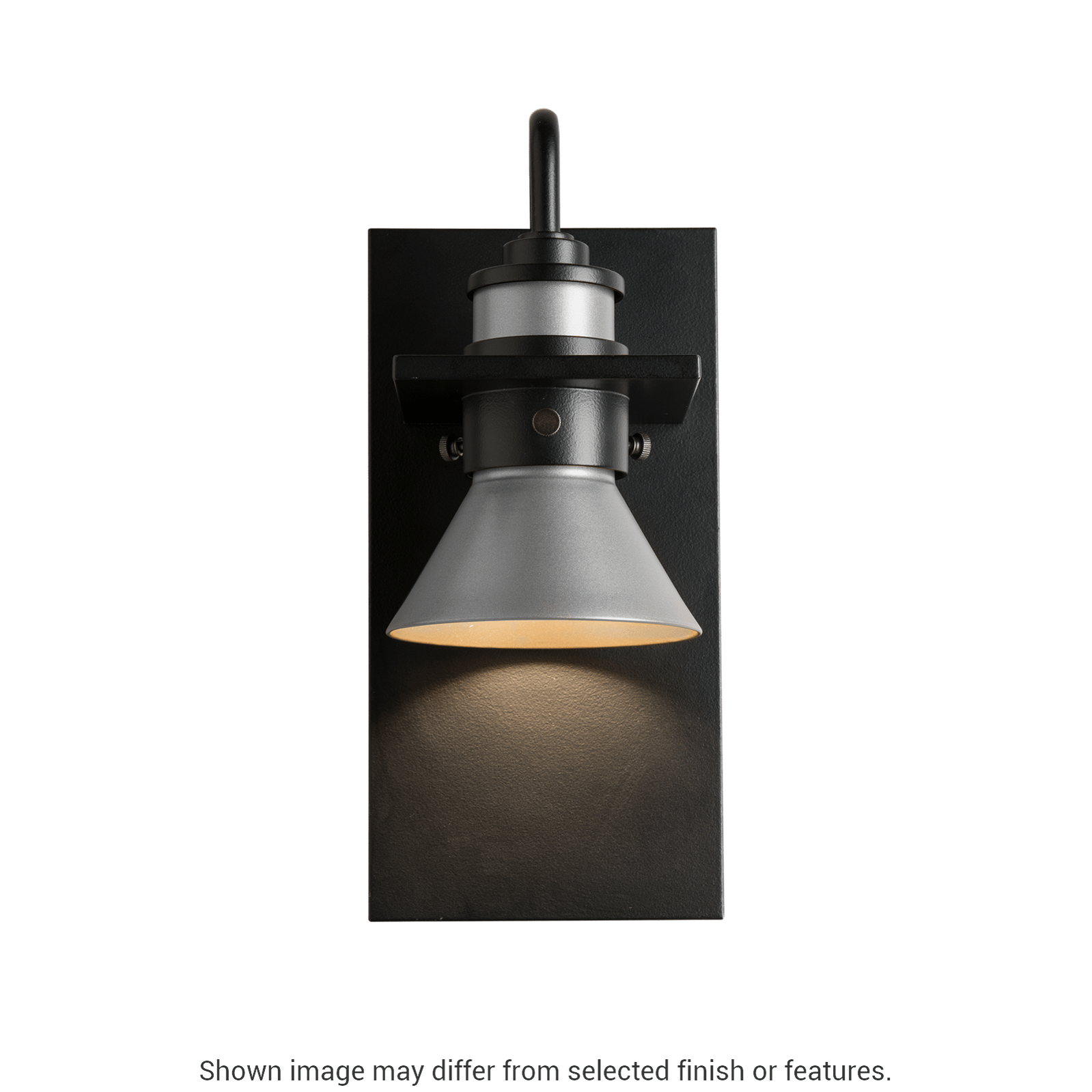 Erlenmeyer Dark Sky Friendly Outdoor Sconce - Coastal Burnished Steel - Oil Rubbed Bronze Accent by Hubbardton Forge