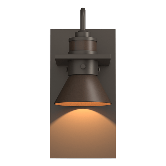 Erlenmeyer Dark Sky Friendly Outdoor Sconce - Coastal Dark Smoke - Coastal Bronze Accent by Hubbardton Forge