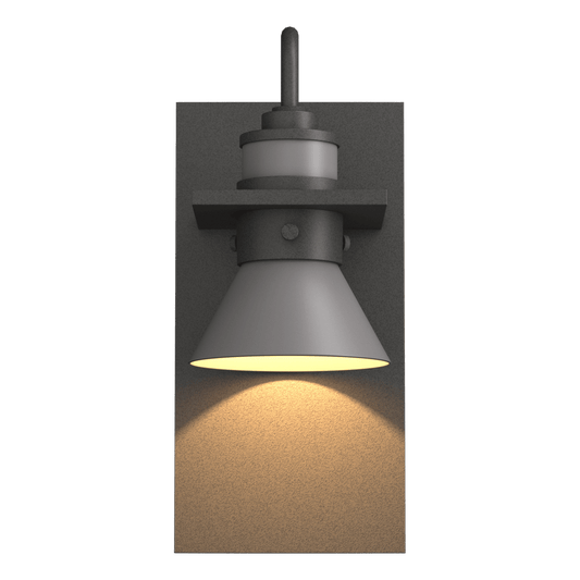 Erlenmeyer Dark Sky Friendly Outdoor Sconce - Natural Iron - Coastal Burnished Steel Accent by Hubbardton Forge