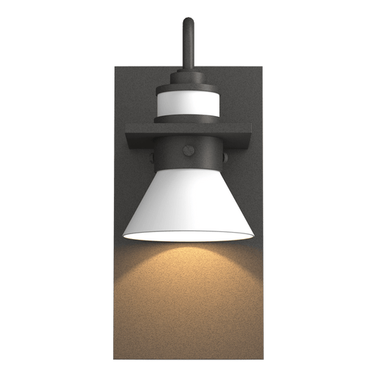 Erlenmeyer Dark Sky Friendly Outdoor Sconce - Natural Iron - White Accent by Hubbardton Forge