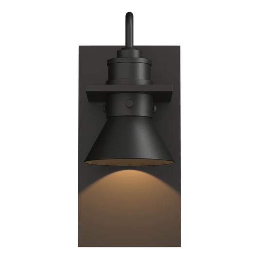 Erlenmeyer Dark Sky Friendly Outdoor Sconce - Oil Rubbed Bronze - Coastal Black Accent by Hubbardton Forge
