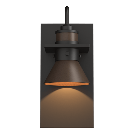 Erlenmeyer Dark Sky Friendly Outdoor Sconce - Oil Rubbed Bronze - Coastal Bronze Accent by Hubbardton Forge