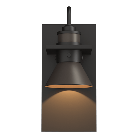 Erlenmeyer Dark Sky Friendly Outdoor Sconce - Oil Rubbed Bronze - Coastal Dark Smoke Accent by Hubbardton Forge