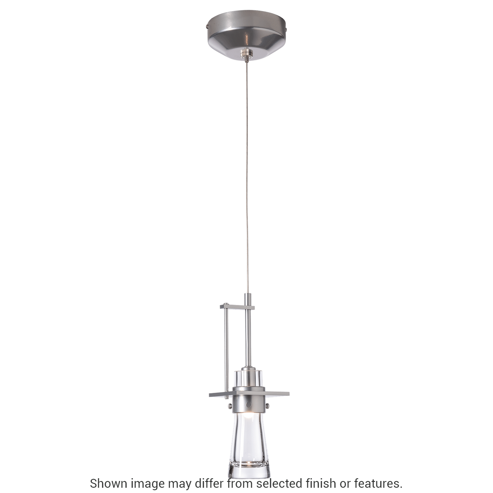 Erlenmeyer Large Low Voltage Mini Pendant - Ink by Hubbardton Forge