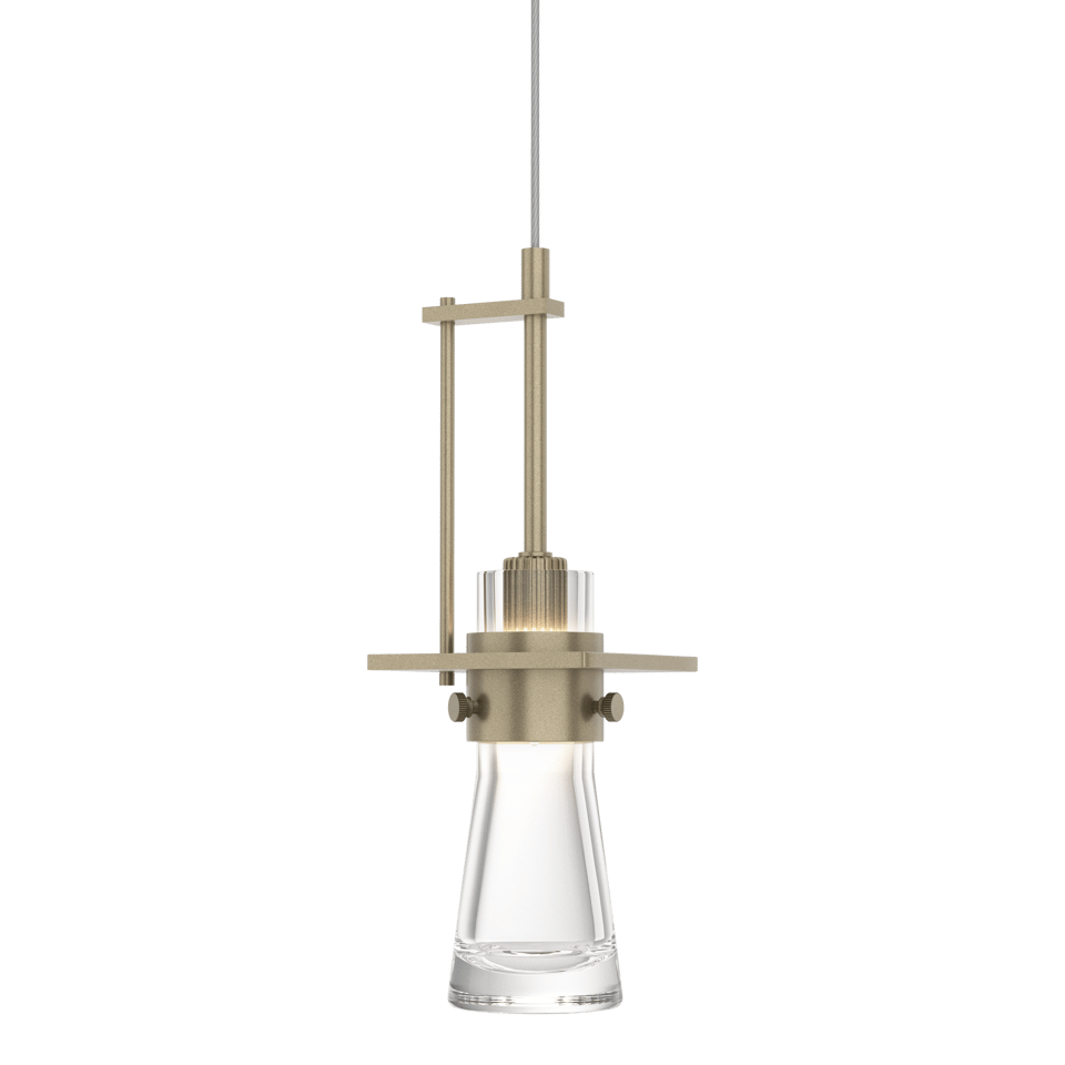 Erlenmeyer Large Low Voltage Mini Pendant - Soft Gold by Hubbardton Forge