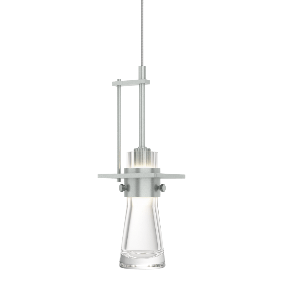 Erlenmeyer Large Low Voltage Mini Pendant - Vintage Platinum by Hubbardton Forge
