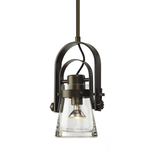 Erlenmeyer Large Mini Pendant - Dark Smoke by Hubbardton Forge