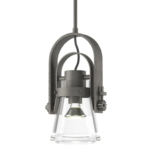 Erlenmeyer Large Mini Pendant - Natural Iron by Hubbardton Forge