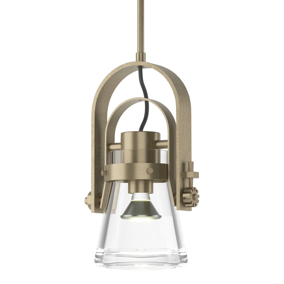 Erlenmeyer Large Mini Pendant - Soft Gold by Hubbardton Forge