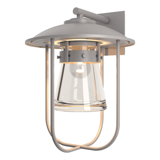 Erlenmeyer Large Outdoor Sconce - Coastal Burnished Steel by Hubbardton Forge