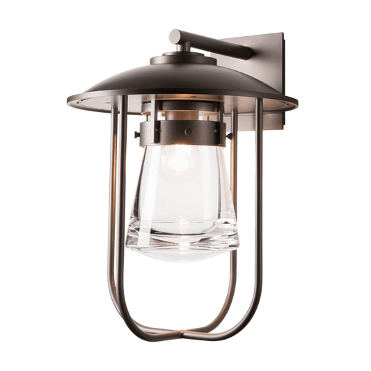Erlenmeyer Large Outdoor Sconce - Coastal Dark Smoke by Hubbardton Forge