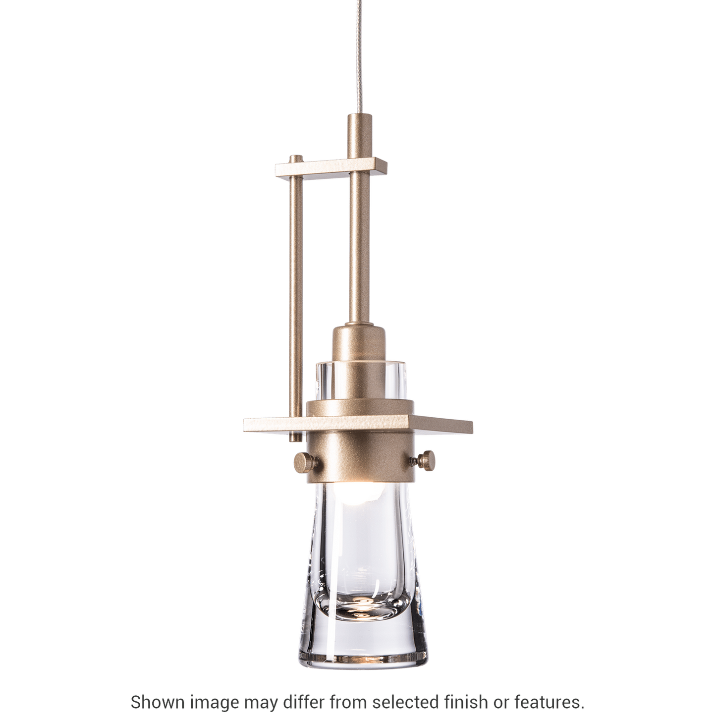 Erlenmeyer Low Voltage Mini Pendant - Ink by Hubbardton Forge